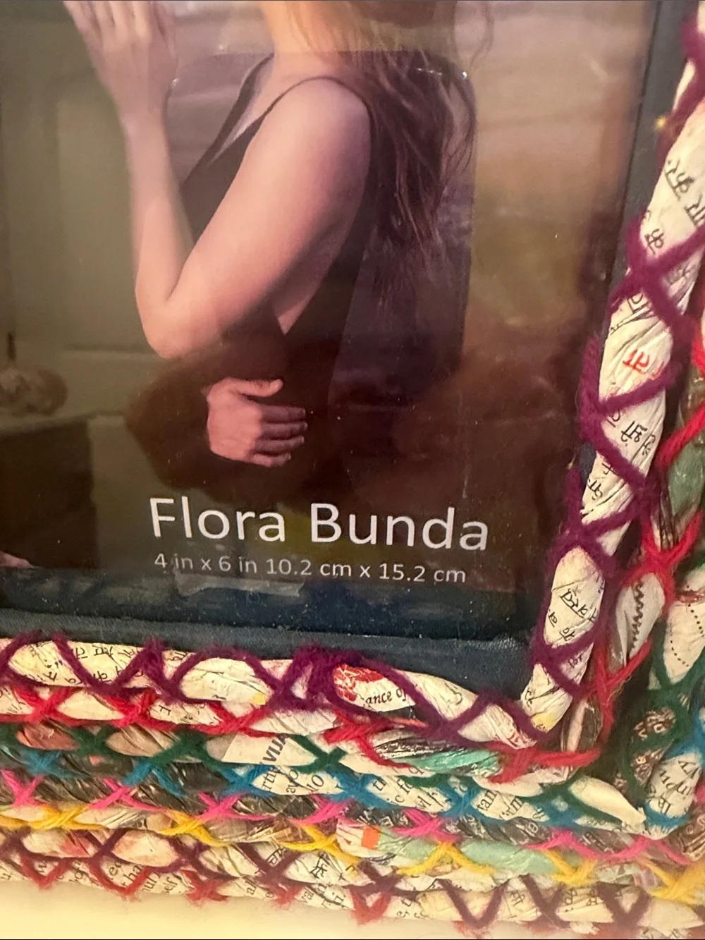 Multicolor Woven Photo Frame